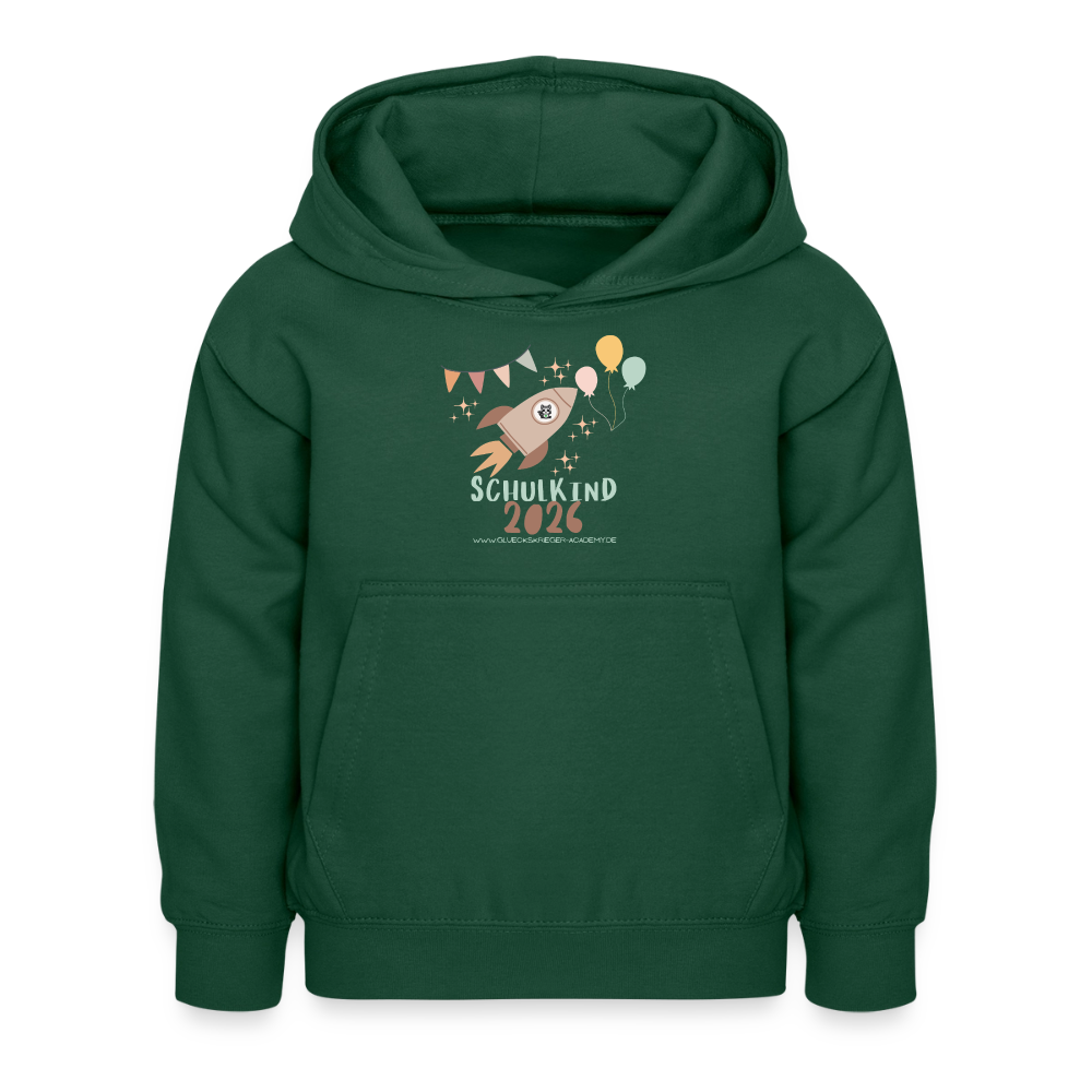 Glückskrieger Hoodie – Schulkind 2026 - bottle green