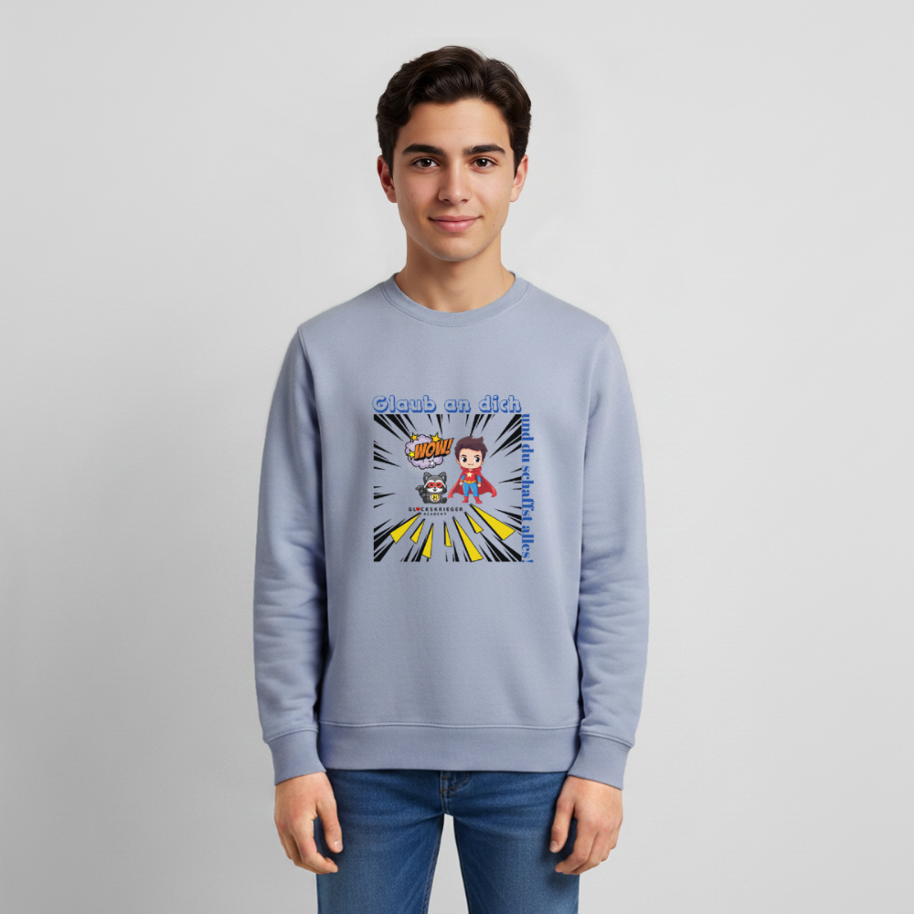Glückskrieger Teens Pullover – Glaub an dich - lavender-violet