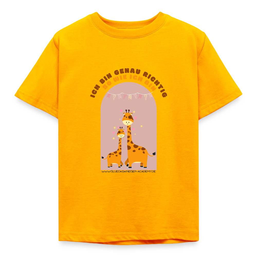 Kinder Shirt - Ich bin... - gold