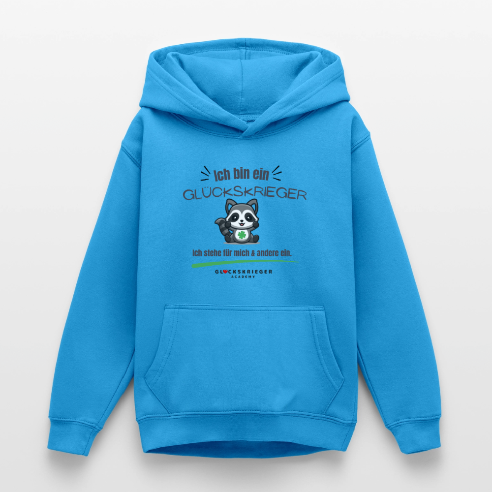Glückskrieger Hoodie für Teens – Ich bin... - sea blue