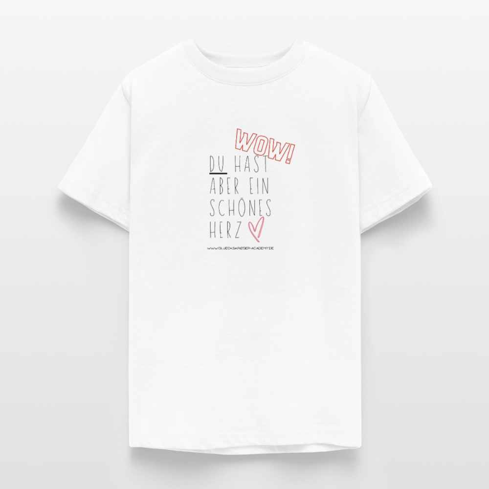 T-Shirt für Teens- Herz - white
