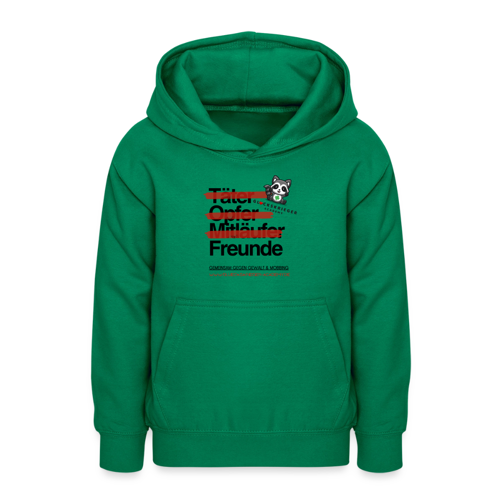 Glückskrieger Hoodie für Teens – Freunde - kelly green