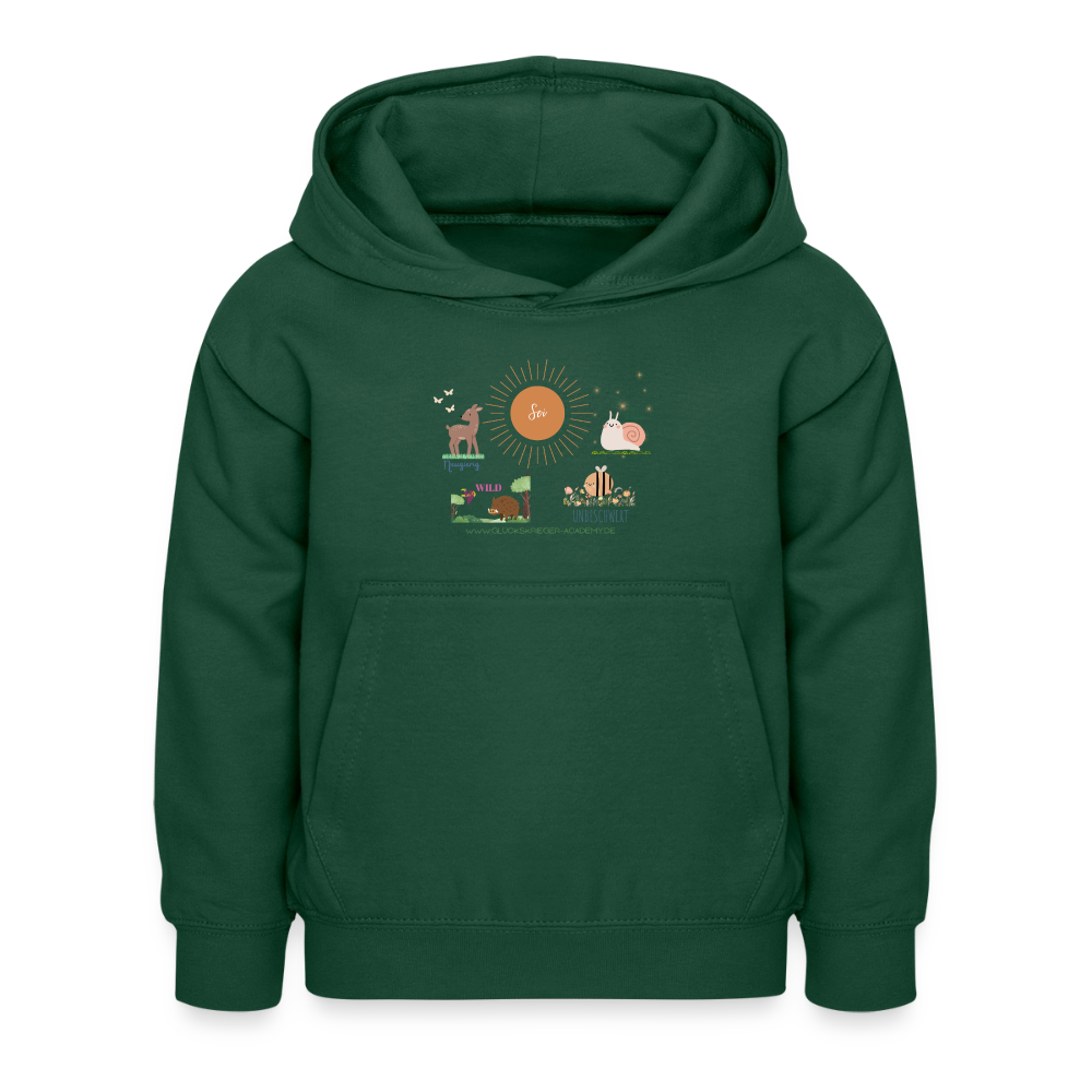 Glückskrieger Hoodie – Stark & Mutig - bottle green