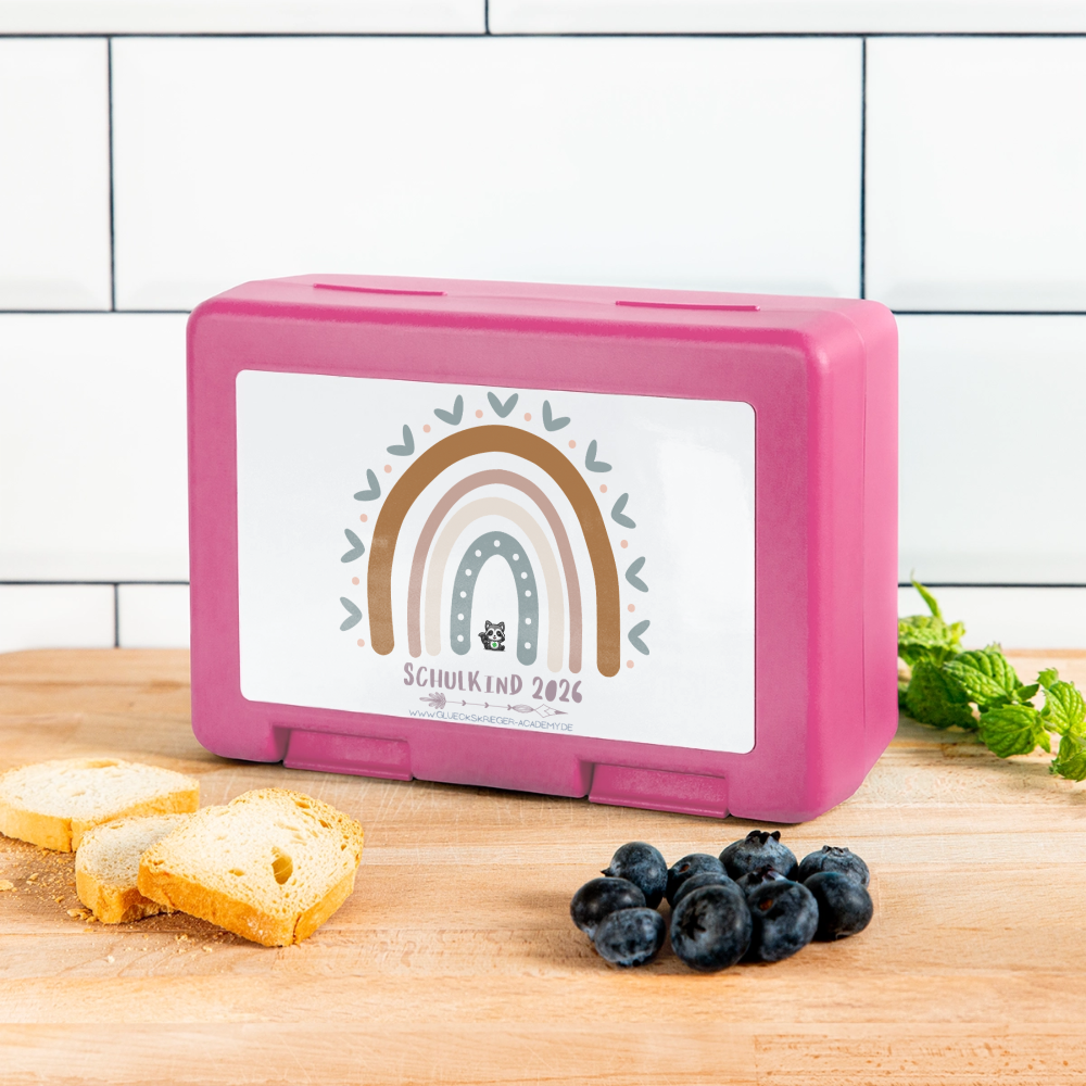 Kinder Lunchbox – Schulkind 2026 - pink
