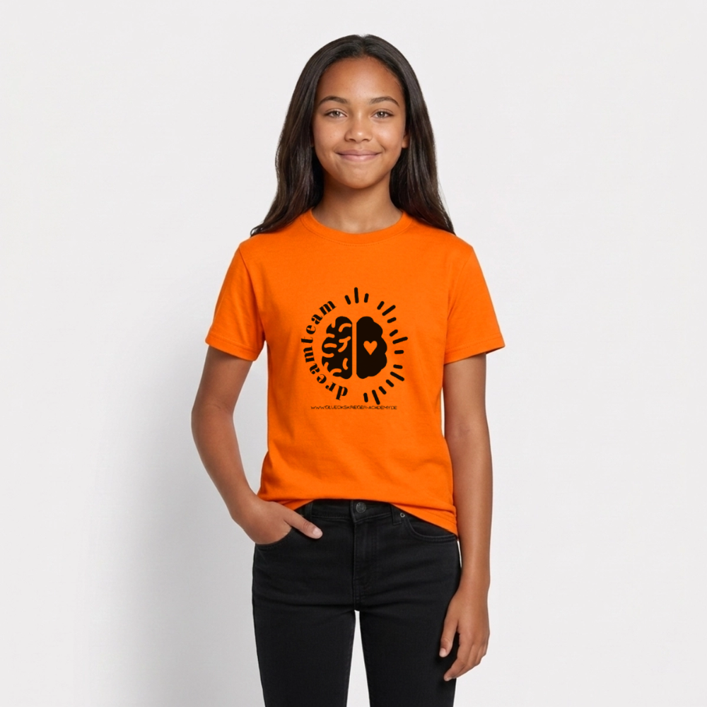 T-Shirt für Teens- dreamteam - orange