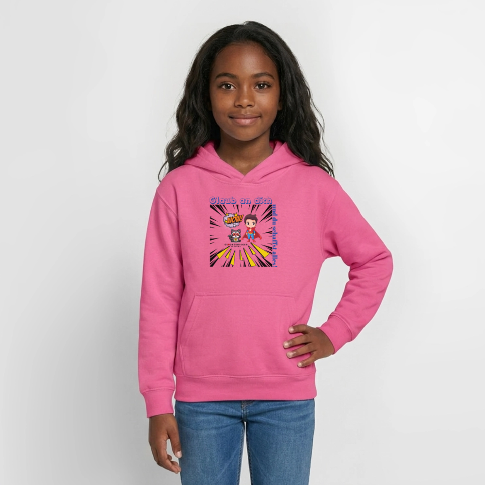 Glückskrieger Hoodie Teens– Glaub an dich - pink