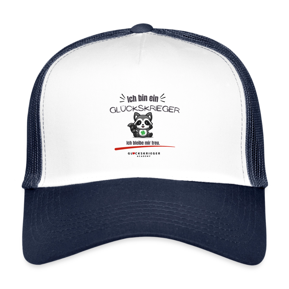 Kids’ Trucker Cap - white/navy