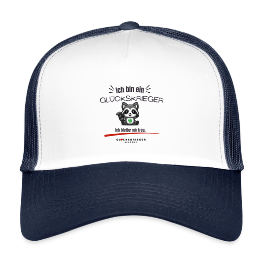 Kids’ Trucker Cap - white/navy