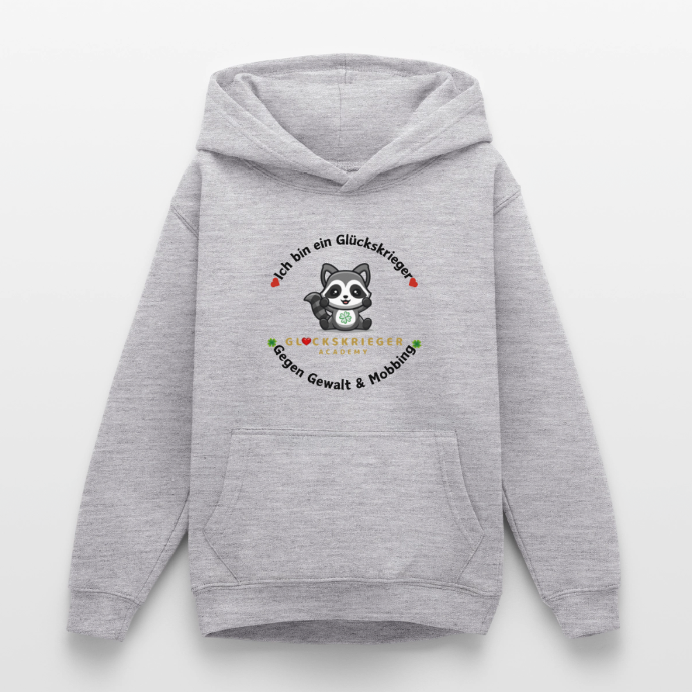 Teen Glückskrieger Hoodie – Wärme & Stärke für jeden Tag - light heather grey