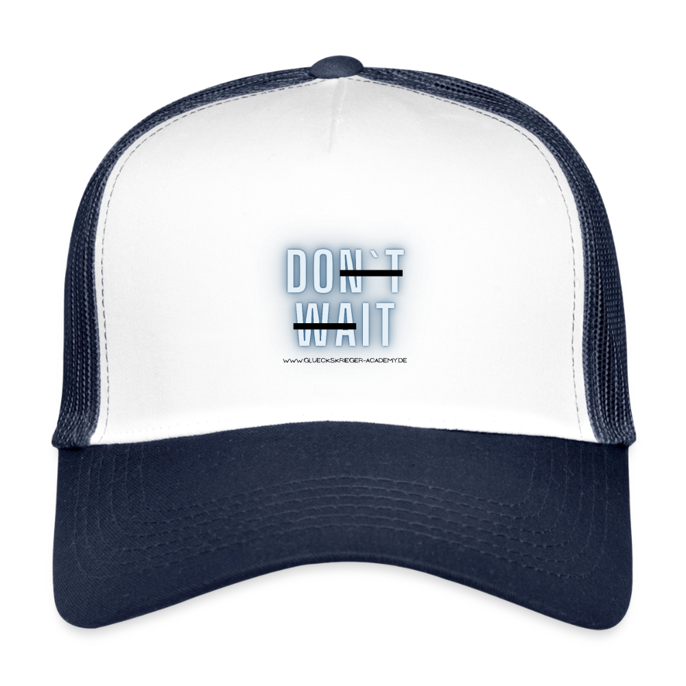 Kids’ Trucker Cap-Do it - white/navy