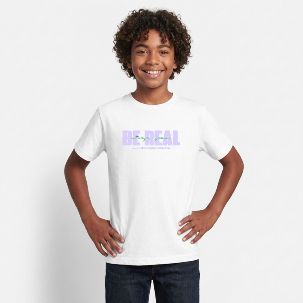 T-Shirt für Teens- BE REAL - white