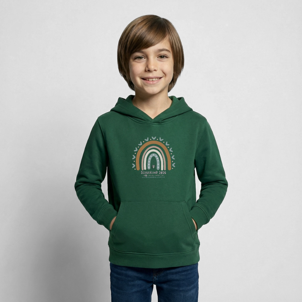 Glückskrieger Hoodie – Schulkind 2026 - bottle green