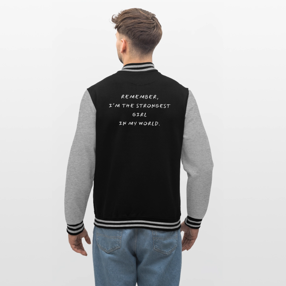 College Jacke –Stronger - black/heather grey