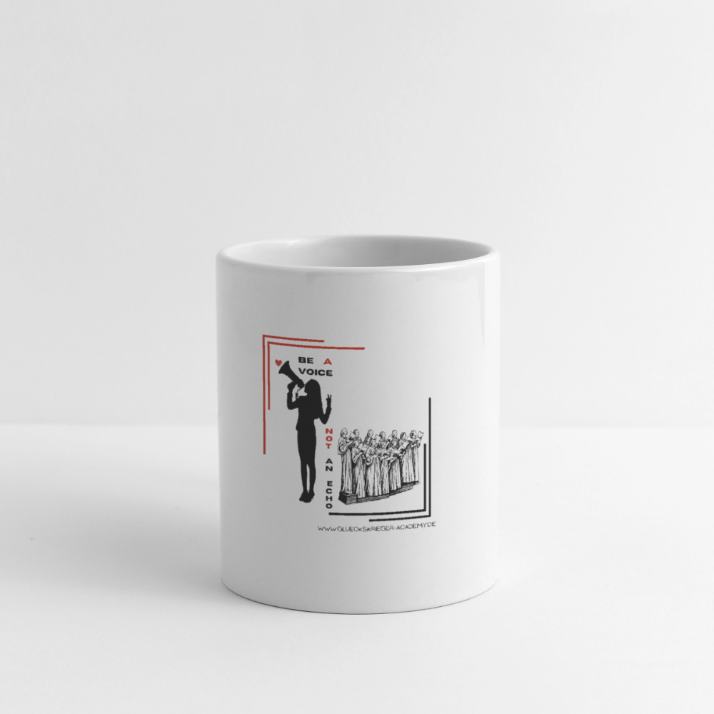 Glückskrieger Tasse – Be a voice - white