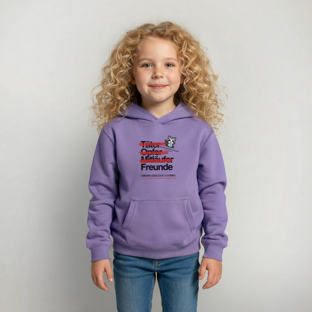 Glückskrieger Hoodie – Freunde - lavender