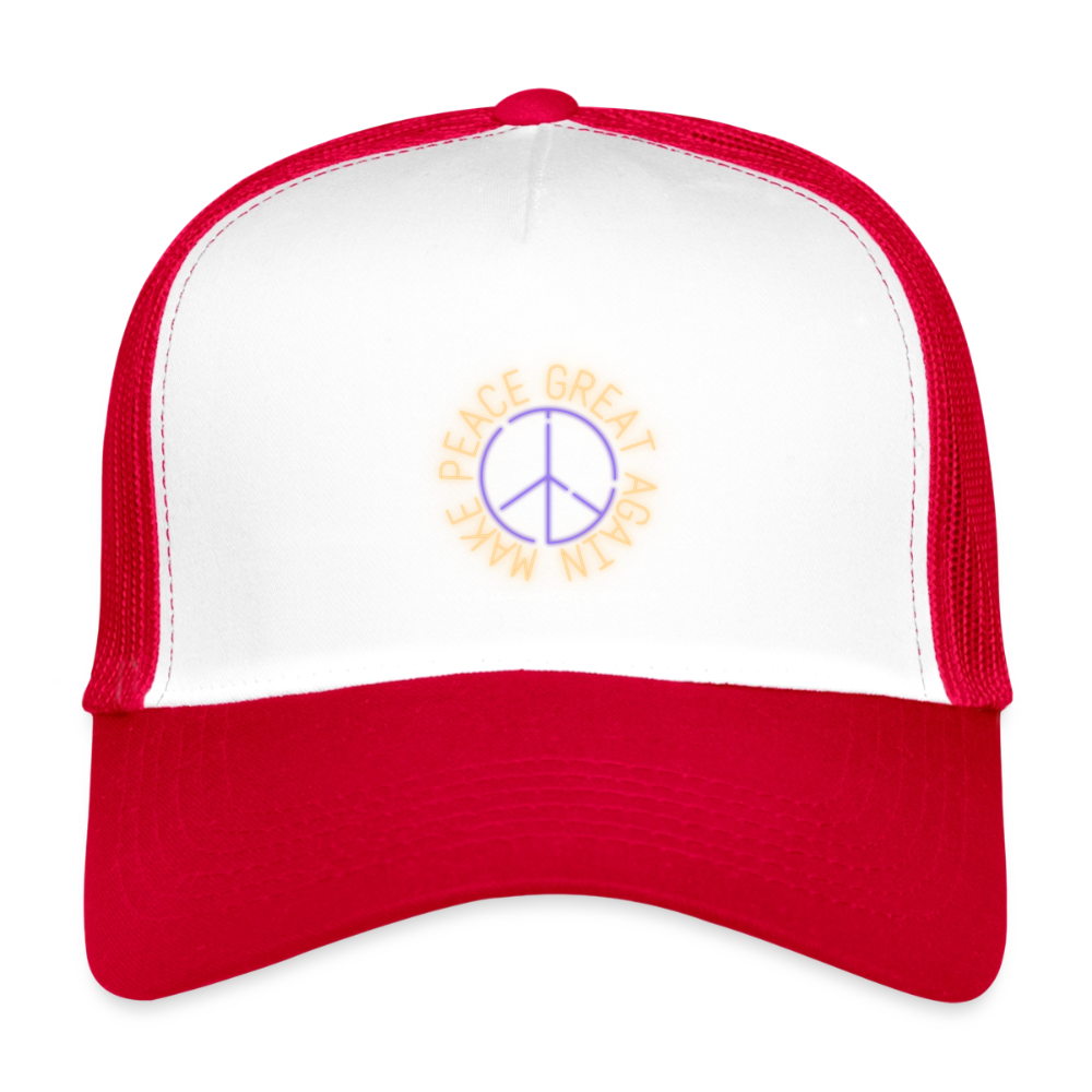 Kids’ Trucker Cap - white/red