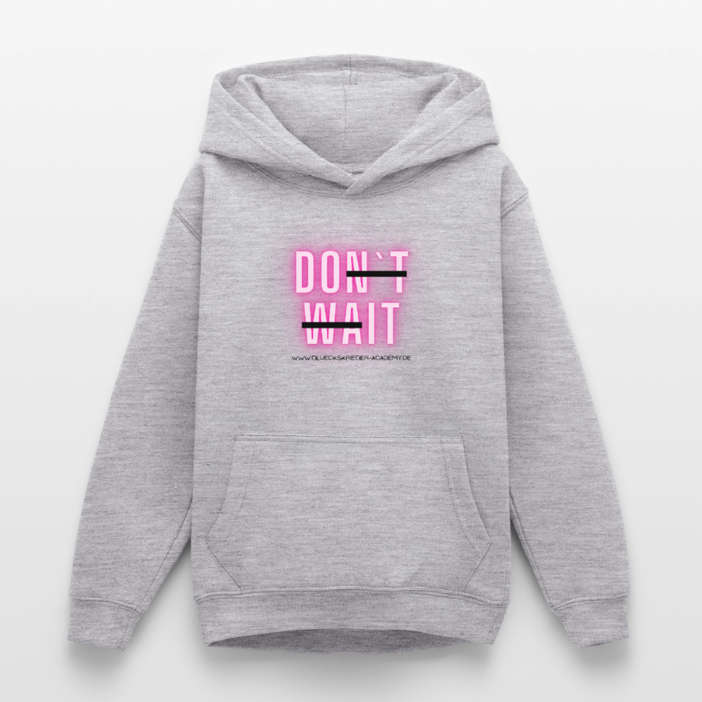 Glückskrieger Hoodie  für Teens– Do it - light heather grey