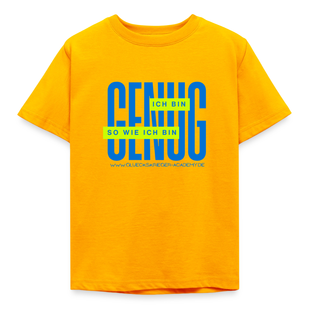 Kinder Shirt - Definition Glückskrieger - gold