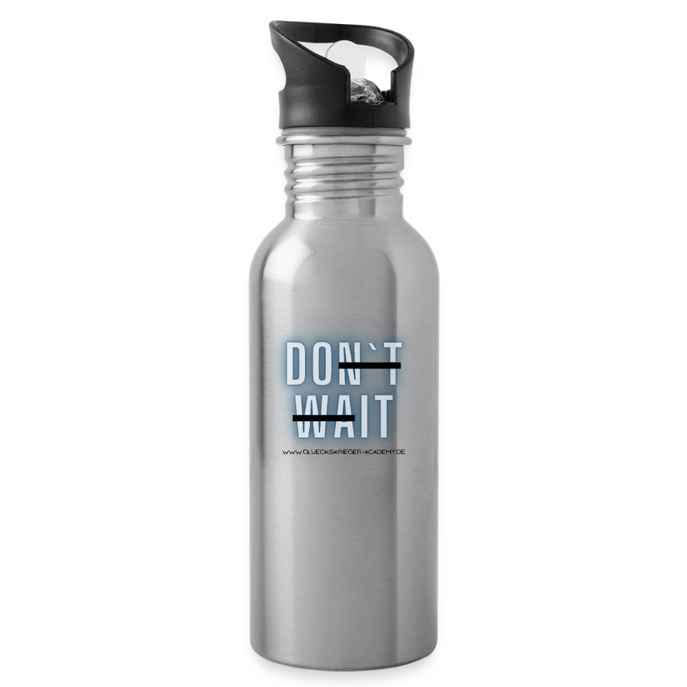 Glückskrieger Trinkflasche – Do it - silver