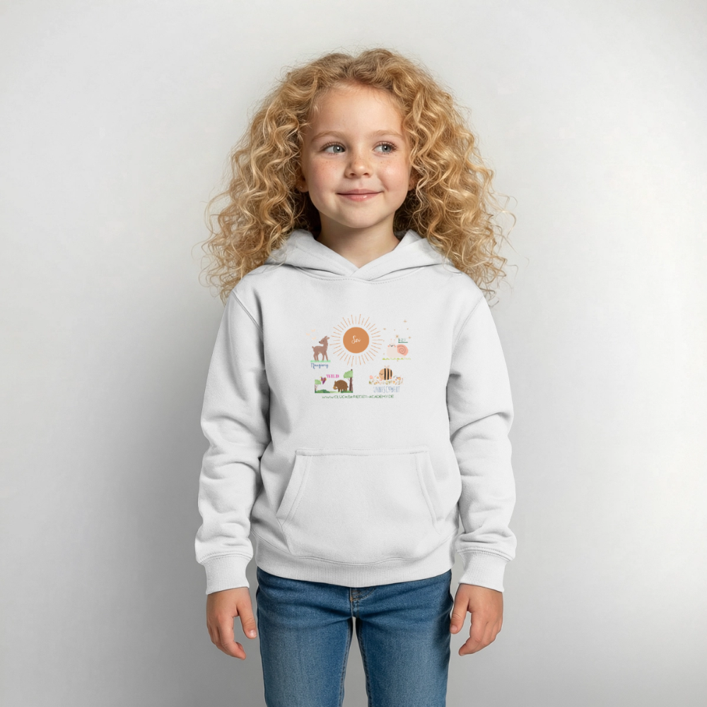Glückskrieger Hoodie – Stark & Mutig - white