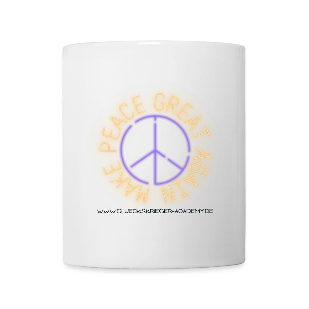 Glückskrieger Tasse – Peace - white