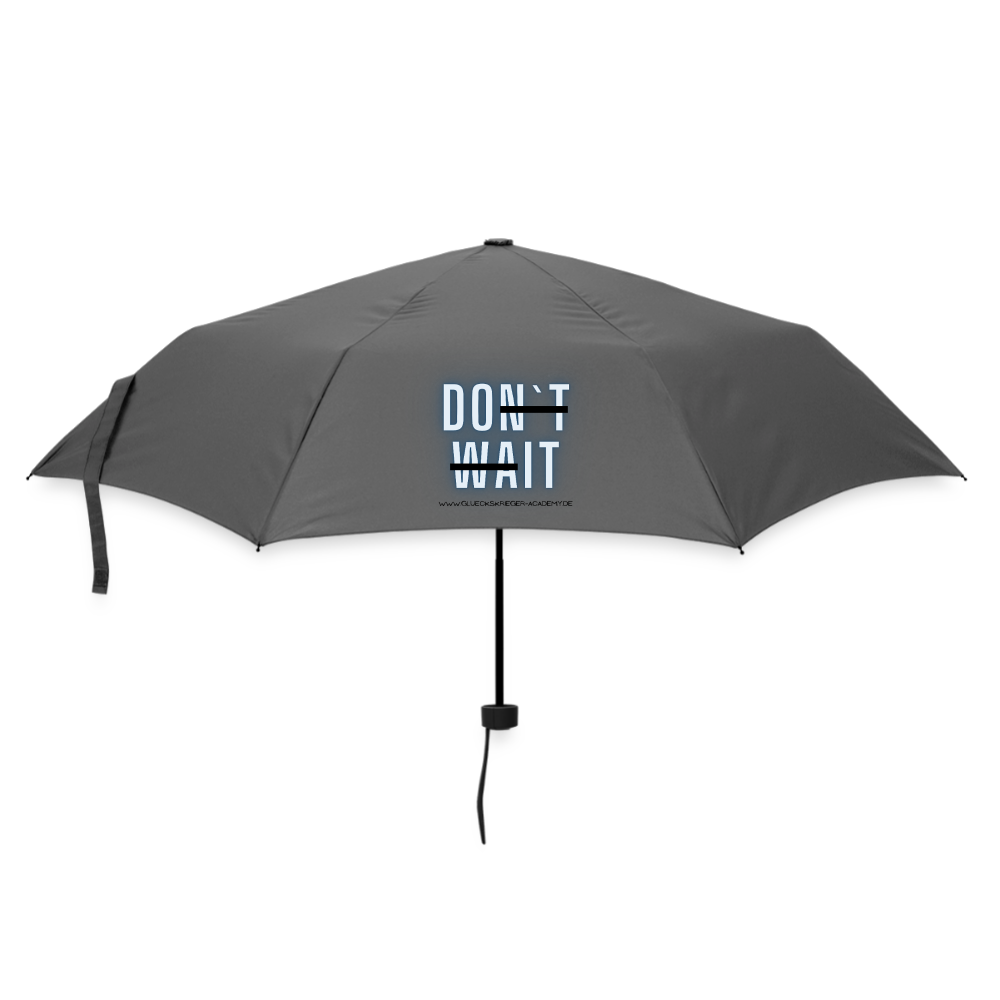 Glückskrieger Regenschirm – Stark durch jedes Wetter-Do it - grey
