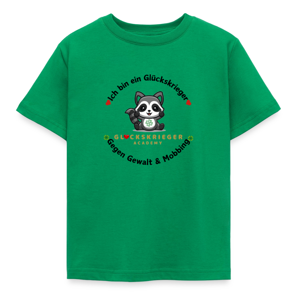 Glückskrieger Kinder T-Shirt – Mut & Selbstvertrauen - kelly green