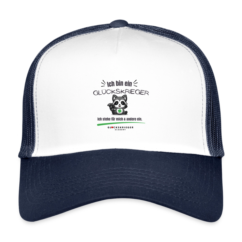 Kids’ Trucker Cap - white/navy