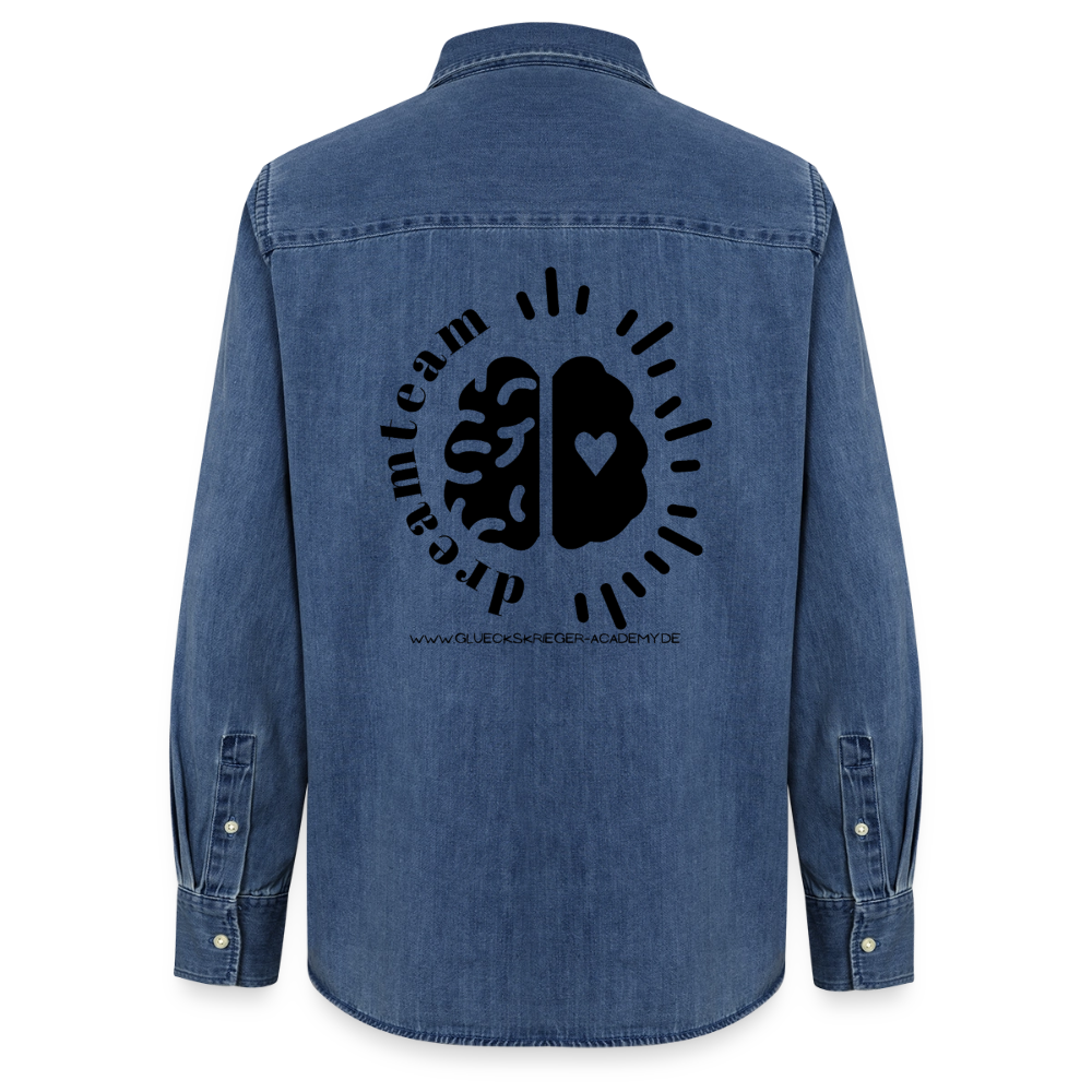 Glückskrieger Denim Shirt – Dreamteam - mid washy 