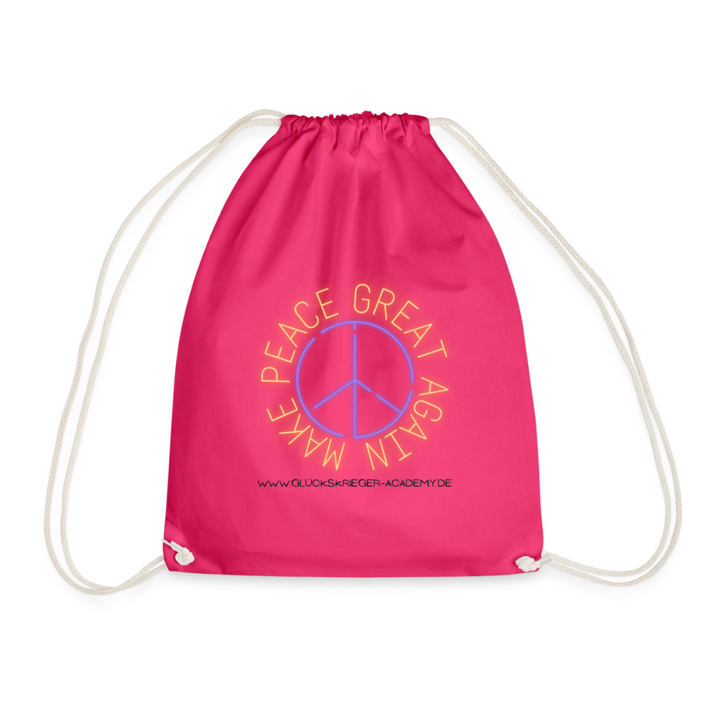 Glückskrieger Turnbeutel – Stärke für unterwegs - fuchsia