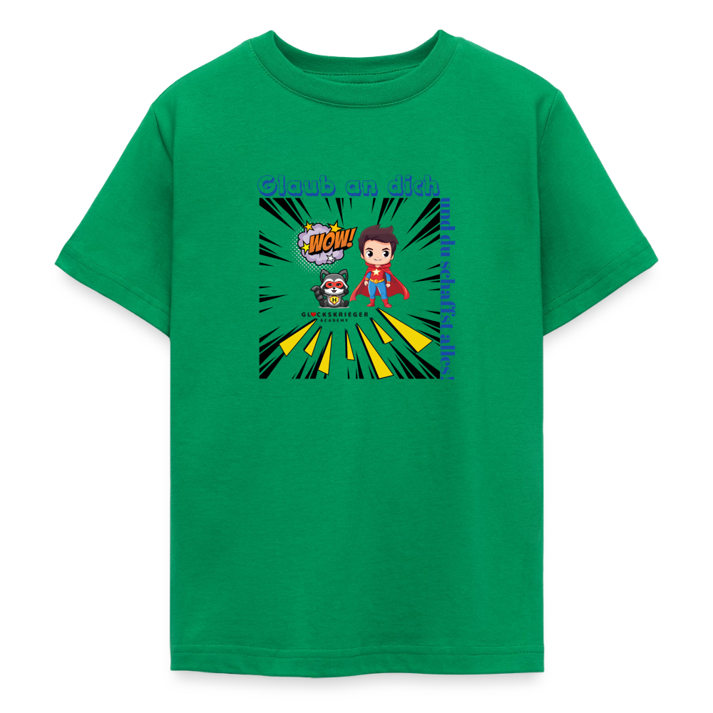 Glückskrieger T-Shirt für Teens– Glaub an dich - kelly green