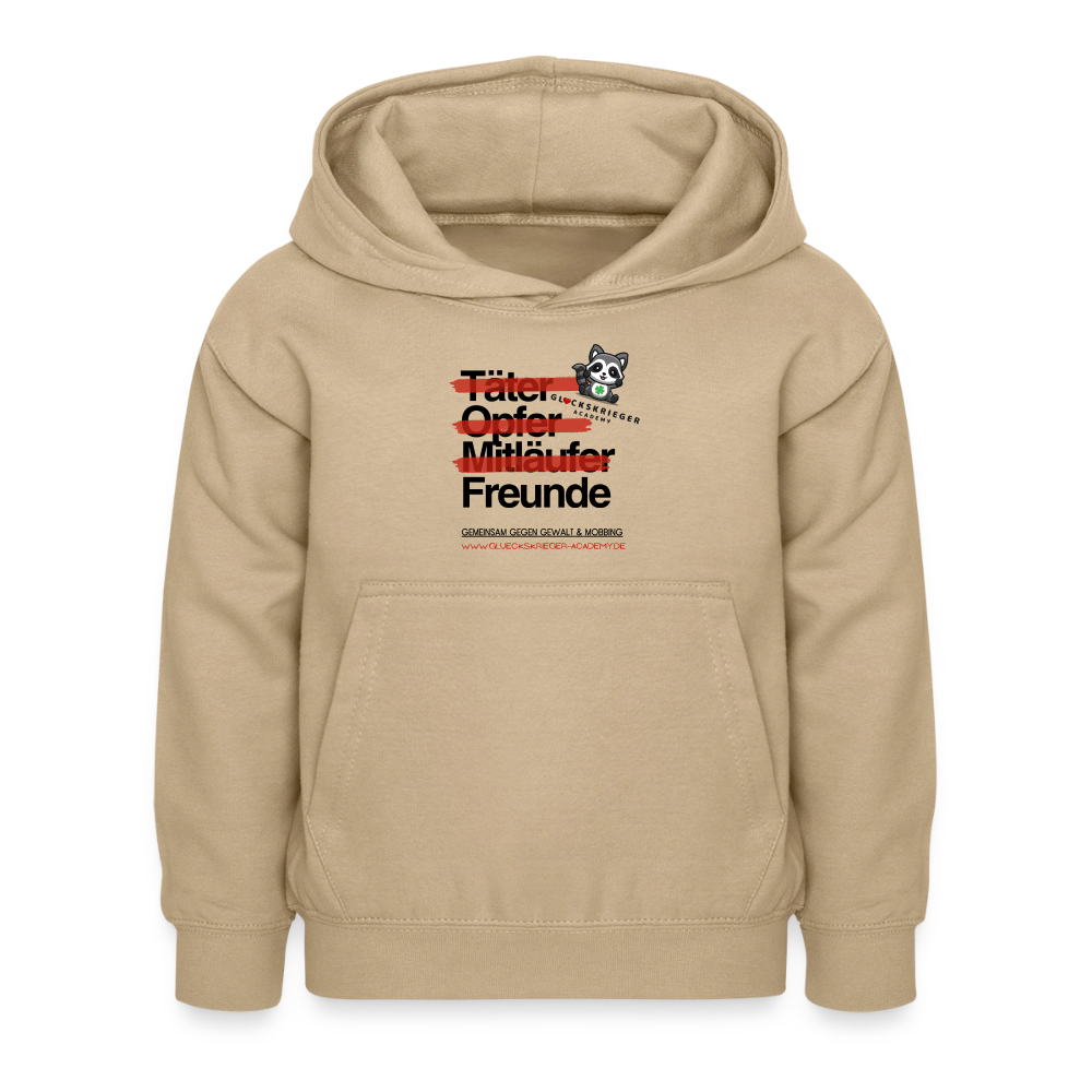 Glückskrieger Hoodie – Freunde - sand