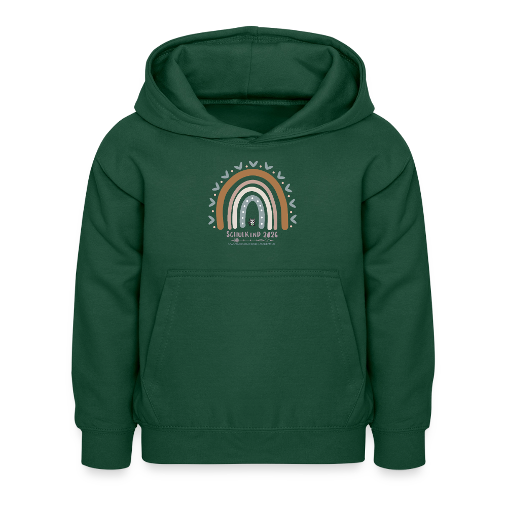 Glückskrieger Hoodie – Schulkind 2026 - bottle green