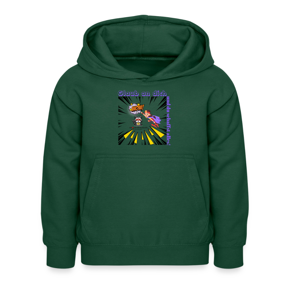 Glückskrieger Hoodie – Stark & Mutig - bottle green