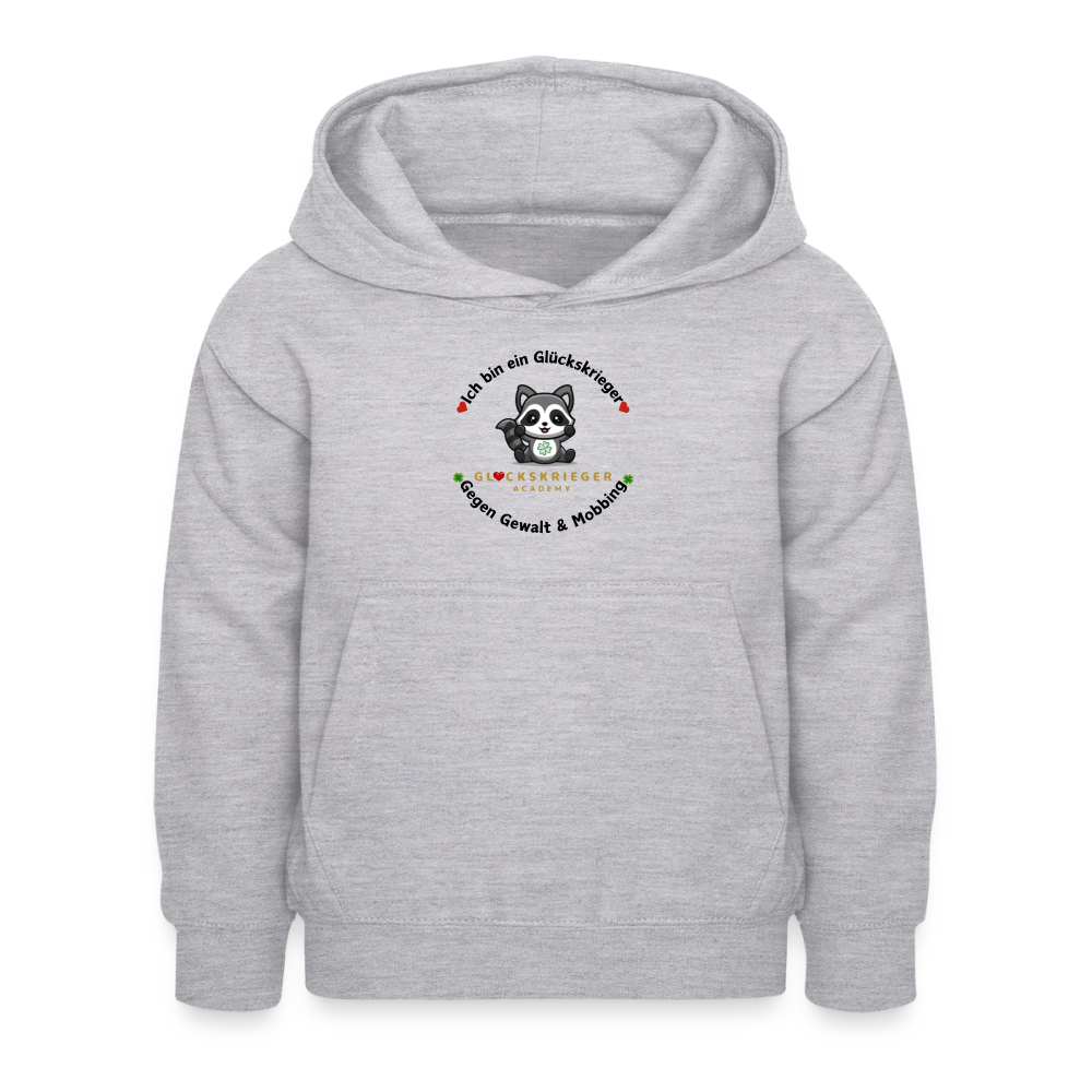 Glückskrieger Hoodie – Stark & Mutig - light heather grey