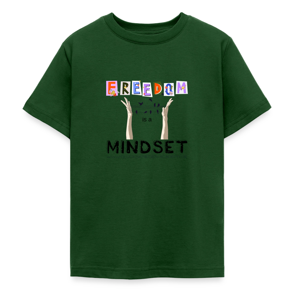 T-Shirt für Teens- Freedom - forest green