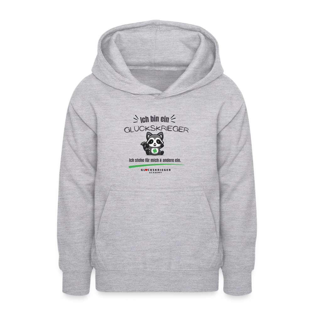 Glückskrieger Hoodie für Teens – Ich bin... - light heather grey