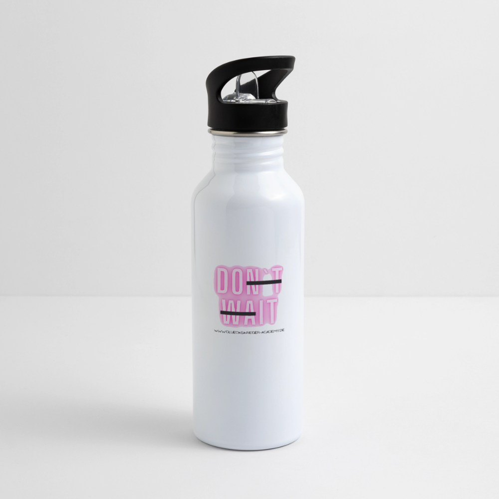 Glückskrieger Trinkflasche – Do it - white