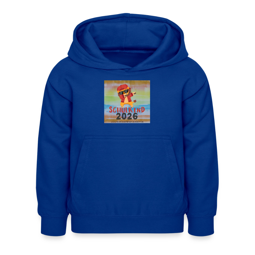 Glückskrieger Hoodie – Schulkind 2026 - bright royal