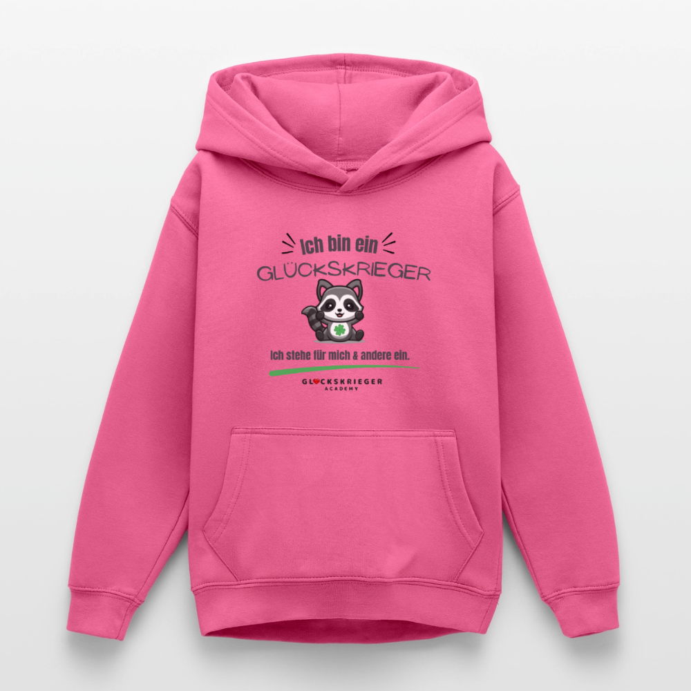 Glückskrieger Hoodie für Teens – Ich bin... - pink