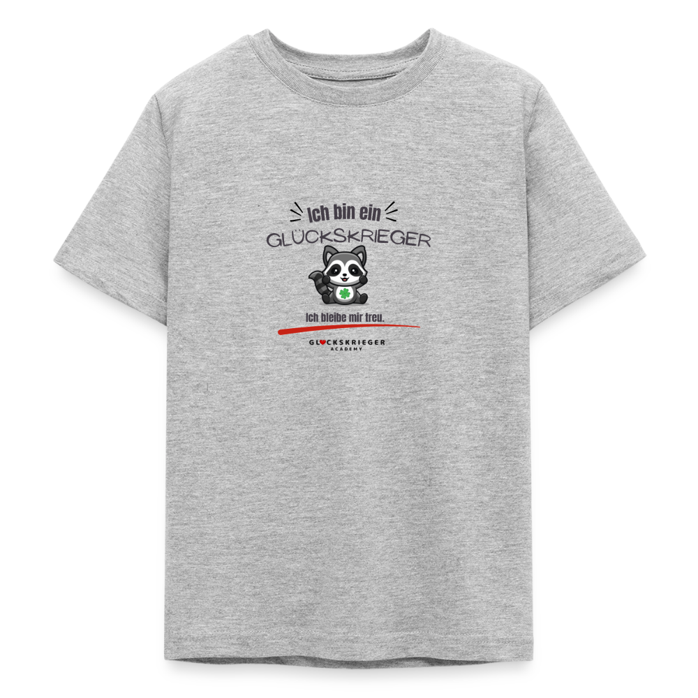 Glückskrieger T-Shirt für Teens – Stark für mich & andere - heather grey