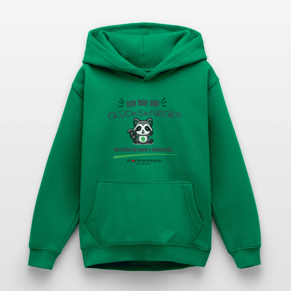 Glückskrieger Hoodie für Teens – Ich bin... - kelly green