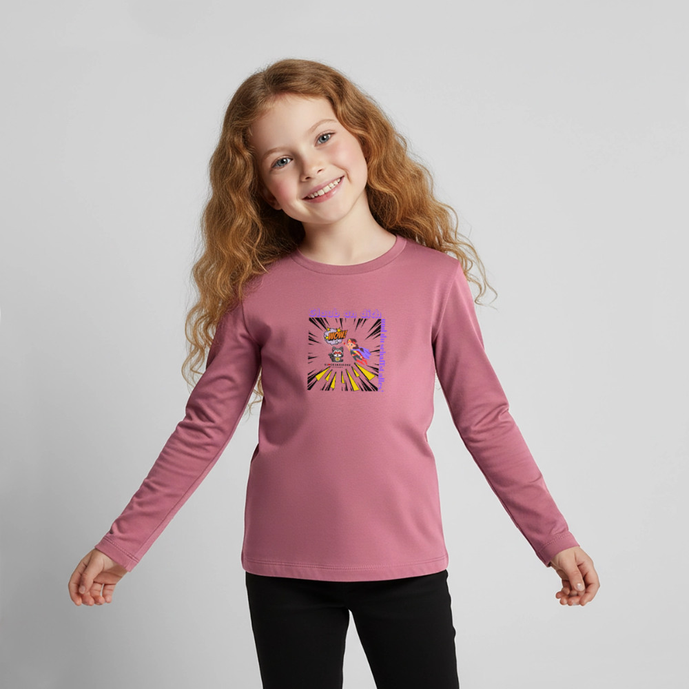 Langarmshirt für kleine Glückskrieger - mauve