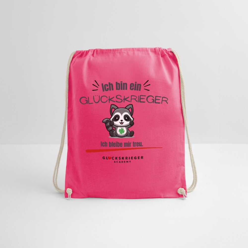 Glückskrieger Turnbeutel – Stärke für unterwegs - fuchsia