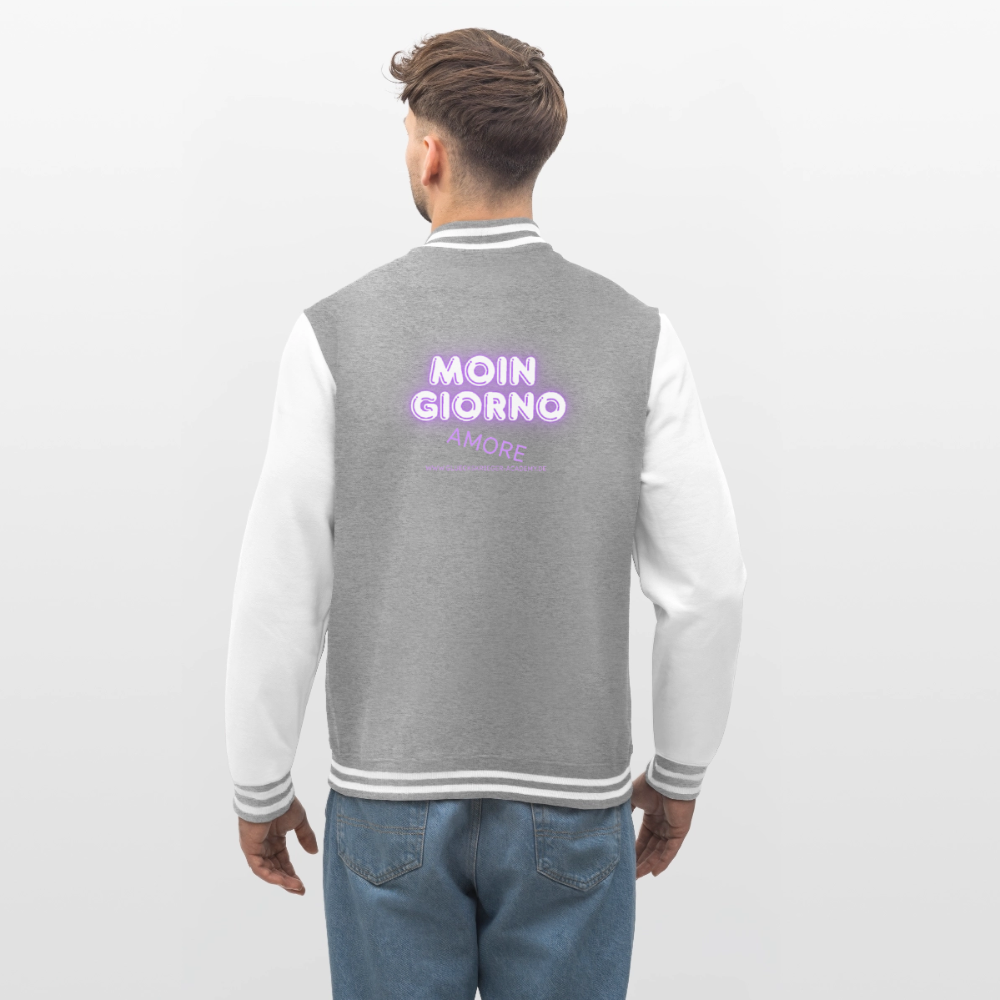 College Jacke –Moin - heather grey/white