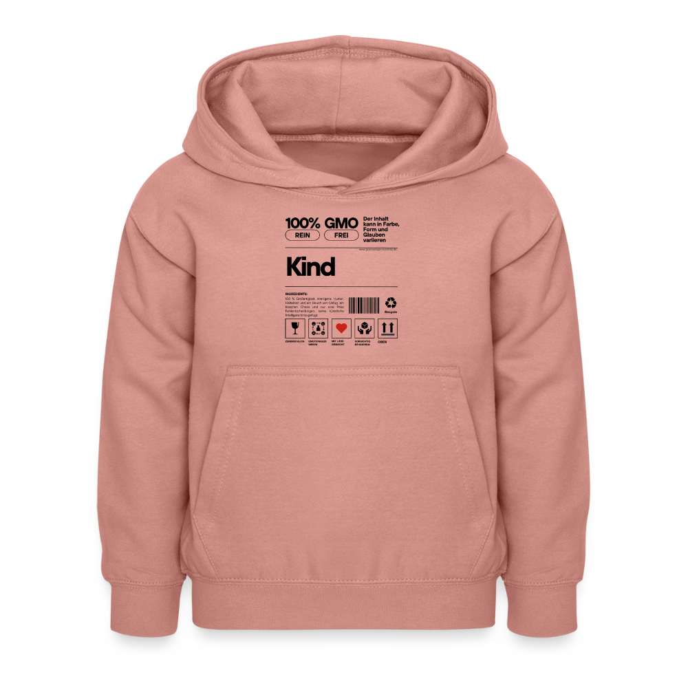 Glückskrieger Hoodie – Stark & Mutig - dusky rose