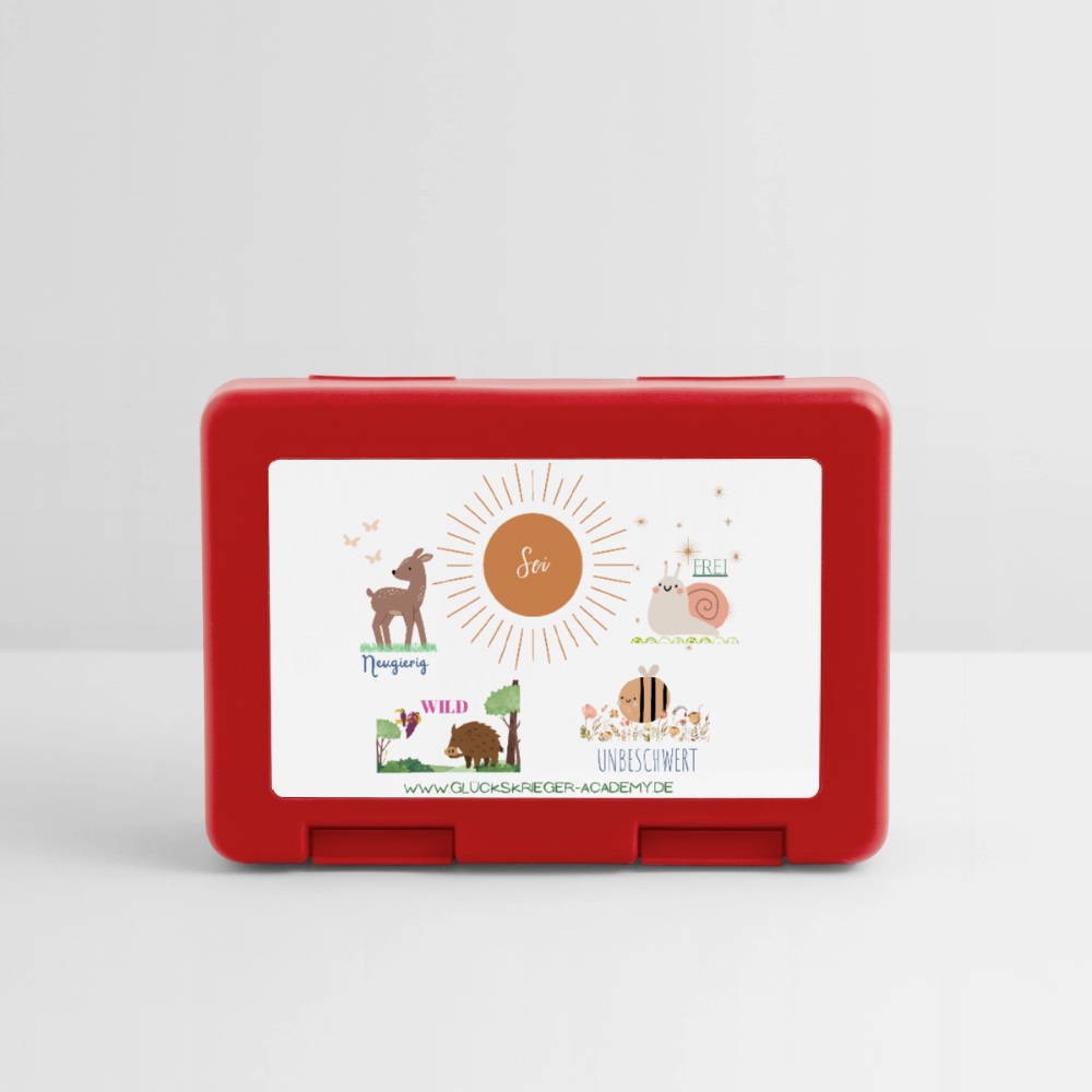 Kinder Lunchbox – Mut & Selbstvertrauen für jeden Tag - red
