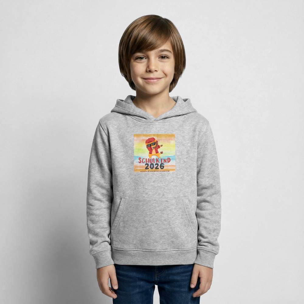 Glückskrieger Hoodie – Schulkind 2026 - light heather grey