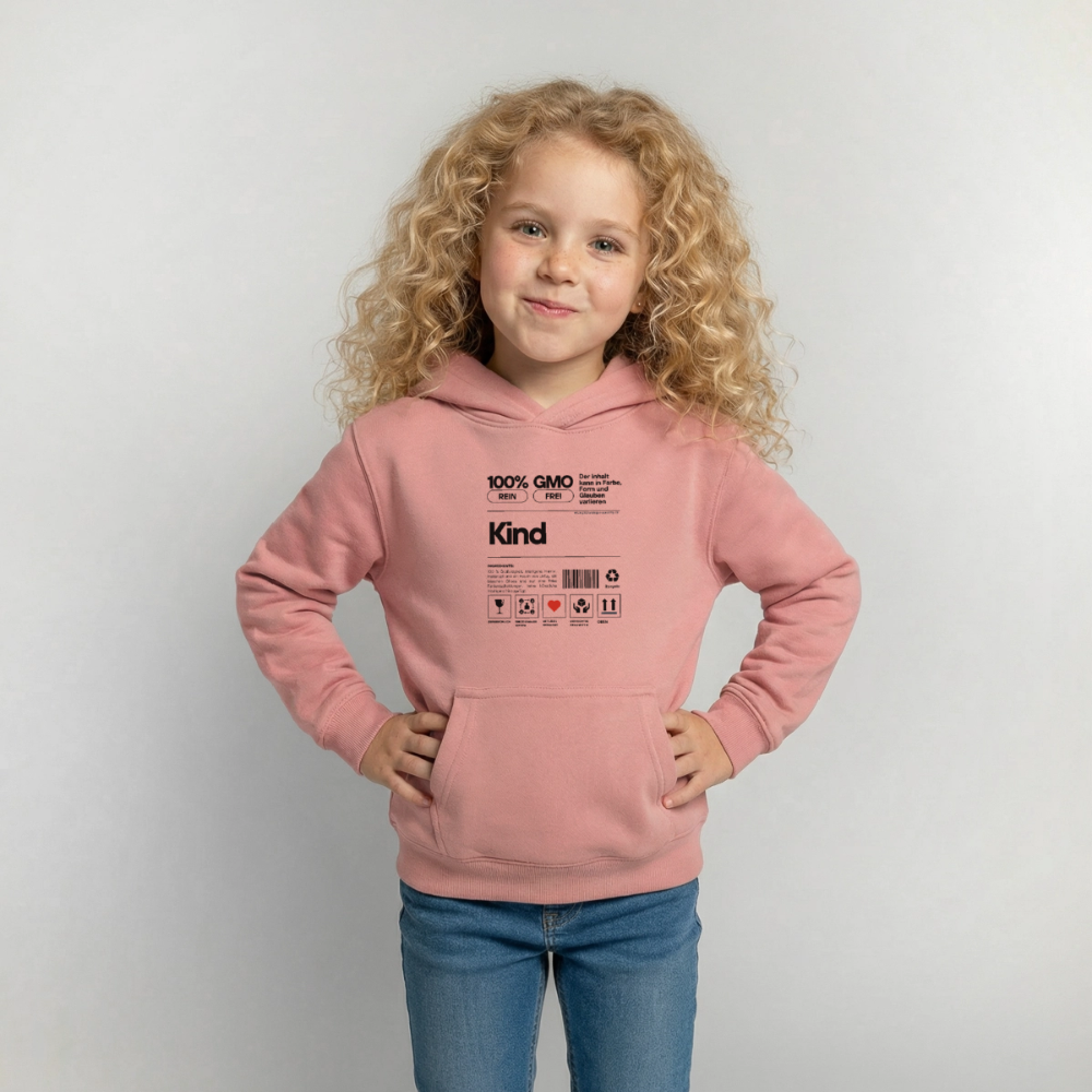 Glückskrieger Hoodie – Stark & Mutig - dusky rose