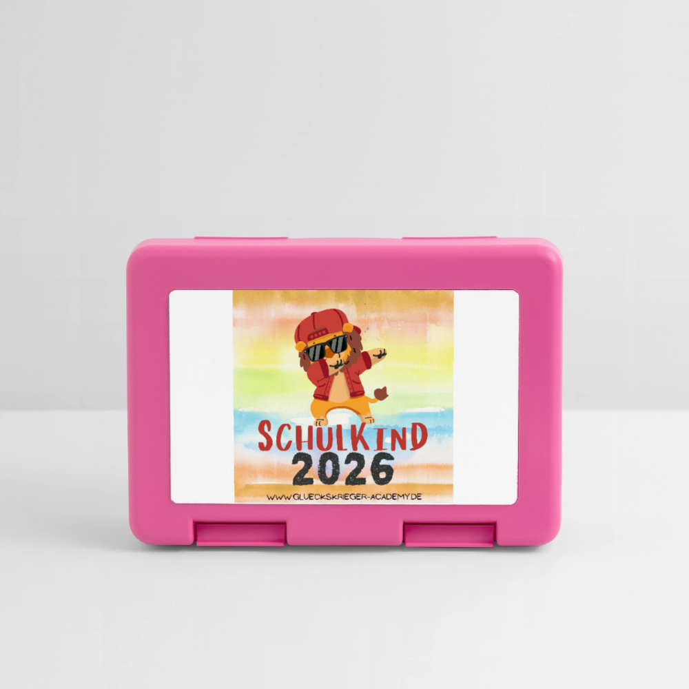 Kinder Lunchbox – Schulkind 2026 - pink